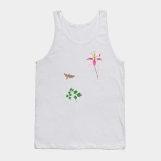 Columbine Botanical-dark Tank Top